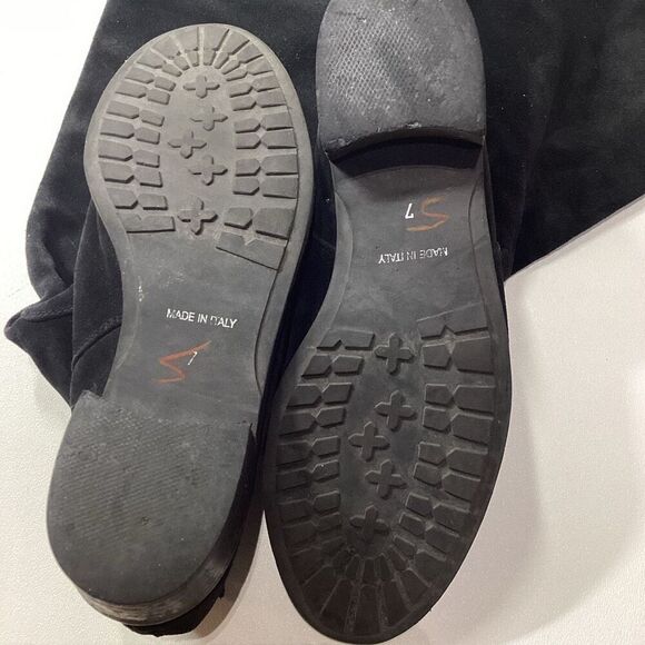 Aquatalia Sue Knee High Boots Black‎ Leather Women’s Size 7 - Picture 6 of 12